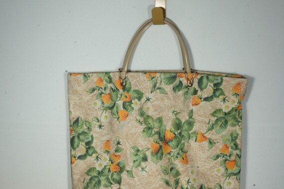 Vintage Tote Hand Bag Shopping Beach Market Bag S… - image 2