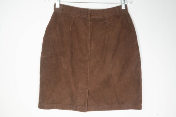 80s 90s Skirt Vintage Mini Brown Corduroy cambridge Country Label Collegiate School Girl Style VTG Size 10 29 Waist Etsy Canada
