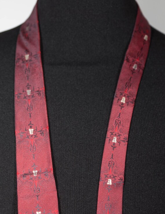 Vintage Silk Neck Tie 50s 60s Mod Midcentury Styl… - image 6