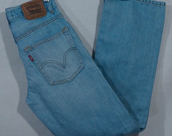 Kids Levi's 527 Jeans Vintage 90s Blue Denim, Red Tab, Bootcut -  Size 12 Slim 24 x 26.5