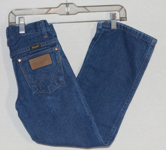 1980's Kids Jeans Vintage Wrangler's Western Deni… - image 1