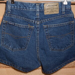 Vintage Jean Shorts 1990&#39;s Shorts Jordache Made in Morocco 90s Short Shorts Shortie Cotton Denim Mid Rise - Women&#39;s Size 3/4 , 25.5&quot; Waist