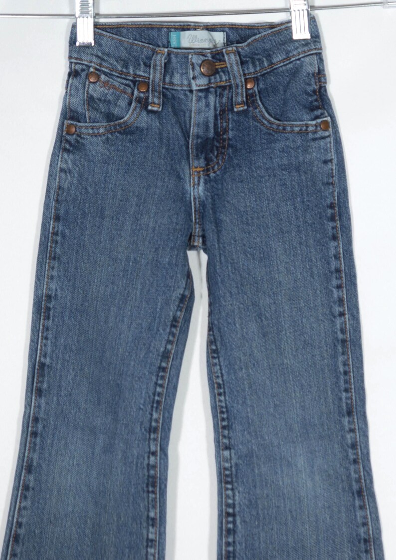 Vintage Western Jeans Girls' Flared Wranglers - Size 6 Slim image 4