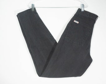 Vintage Zena Jeans Made in USA 80s High Rise Black Denim - **VTG Size 3**, 26" High Waist