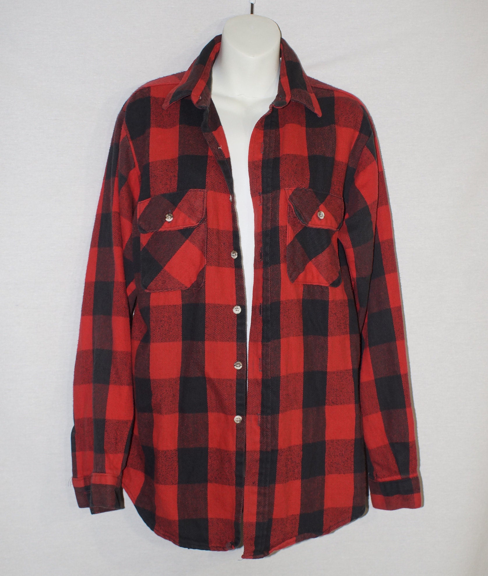 1980's Flannel Shirt Vintage Field 