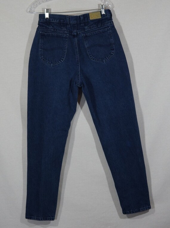 Vintage Lee Jeans Made in USA Mom Jeans 80s High … - image 3