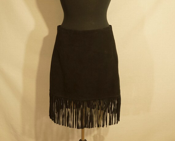 1980's NWT Suede Skirt Vintage Leather Mini Wester