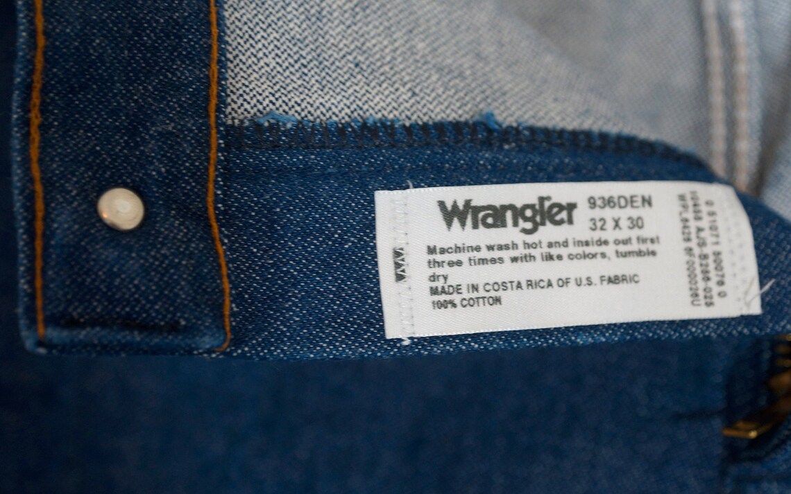 1980's Wrangler's Vintage Jeans Western Denim Dark | Etsy