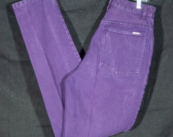 Vintage Purple Jeans 'jeanjer' Label Button Fly High Rise, Tapered Leg 27  High Waist -  Canada