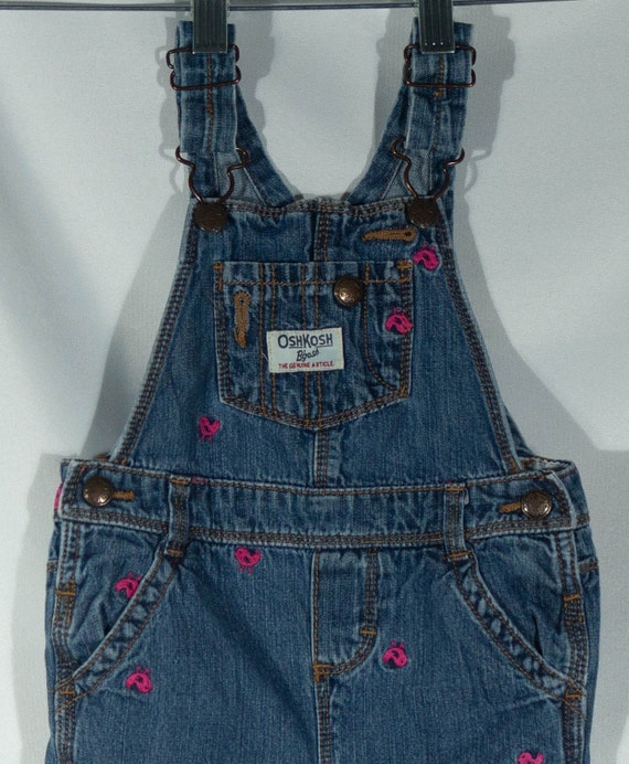OshKosh Overalls Kids Vesbak Jeans Embroidered Ba… - image 1