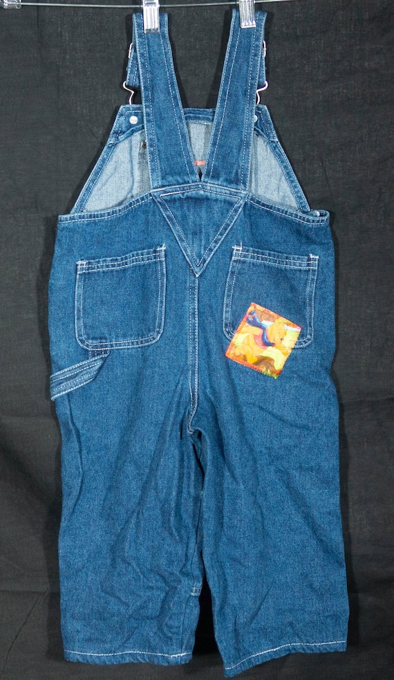 Vintage Kids Overalls Jeans 80s Winnie the Pooh Tigge… - Gem