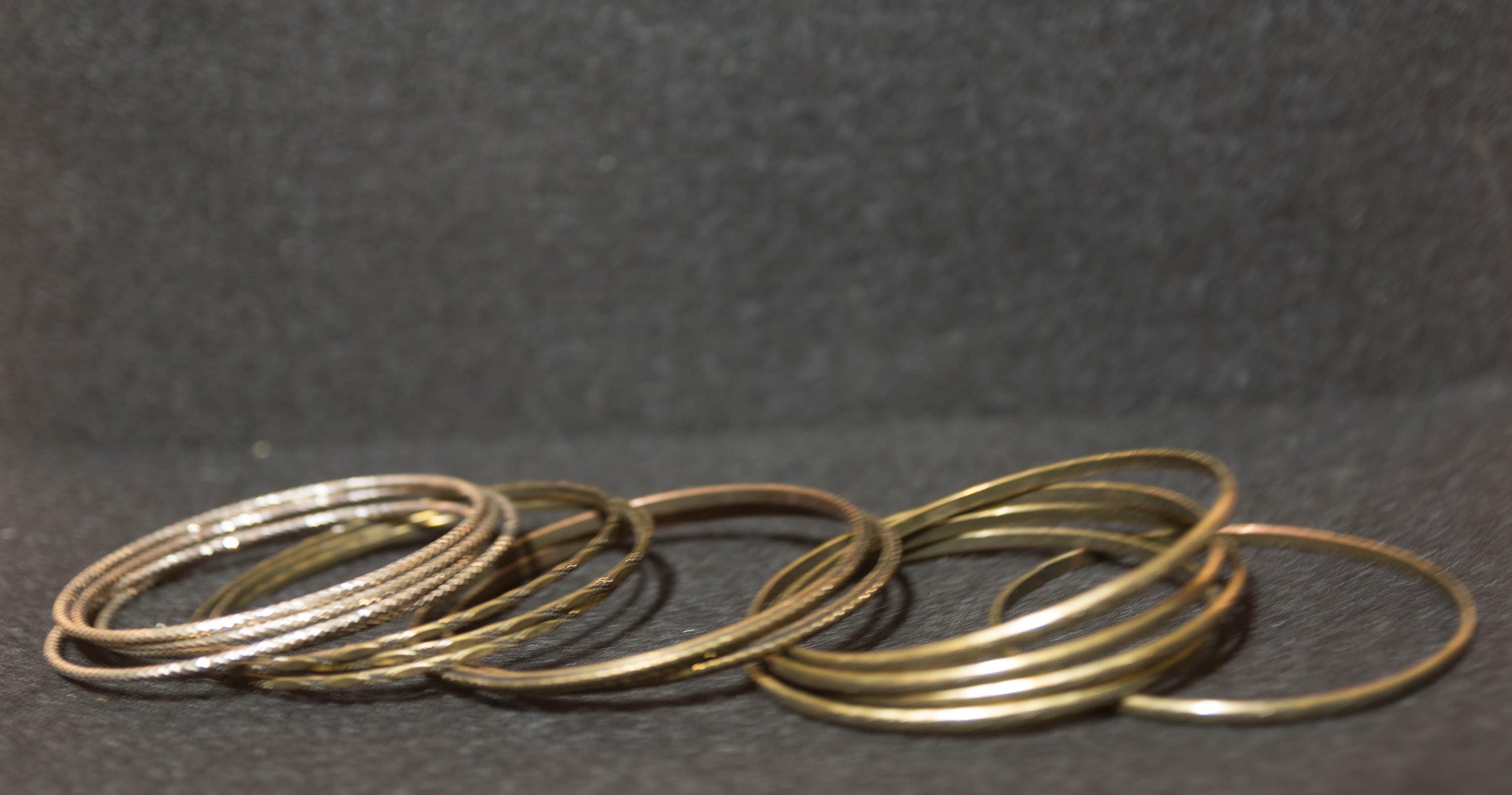 Ameri（アメリ）の「UNDRESSED BANGLE SET KNIT（ニット