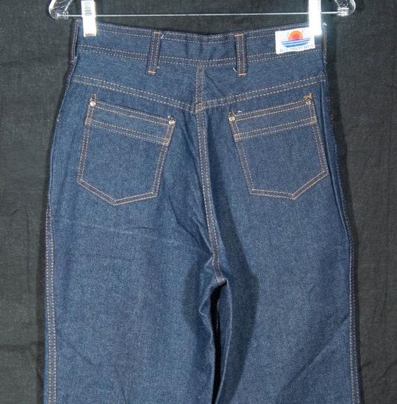 70s Jeans Vintage Bay Britches Denim Pants High R… - image 3