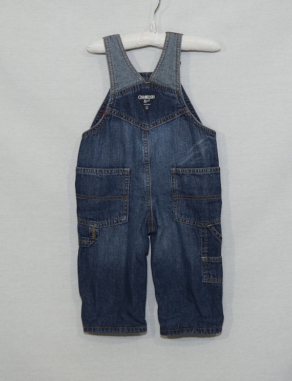 OshKosh Overalls Baby Jeans Vestbak Denim Patchwo… - image 3
