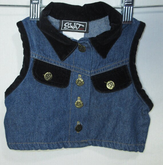 baby jean vest