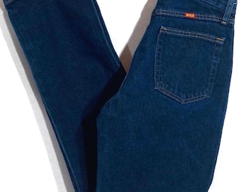 Vintage jeans: Rustler's western rechte pijpen, donkere wassing, maat 30 x 32