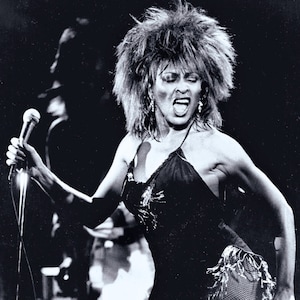 Zwart-wit Tina Turner *LIVE*-poster || Muur kunst