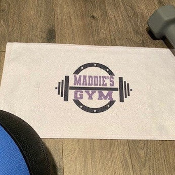 Custom Gym Towel, Personalized Gym Towel, Workout Towel, Sweat Towel, Sports Towel