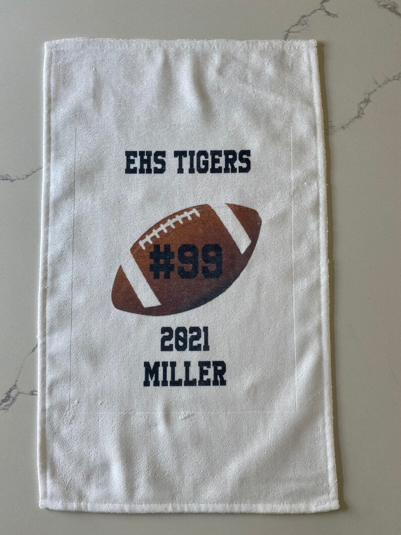 Personalized Football Rally Towel Custom Towel Boys Towel Etsy