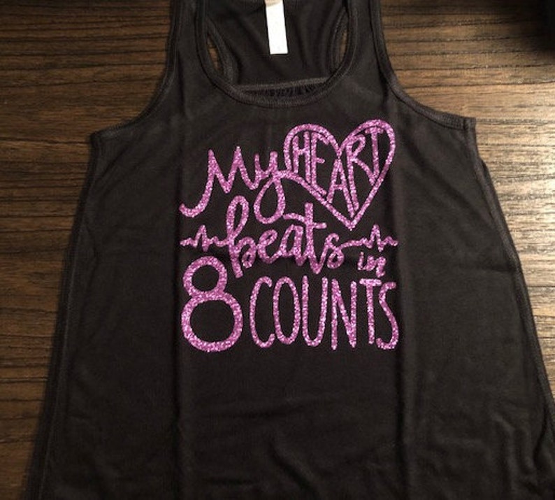 Jazz 8 Counts Tank Top Girls Dancewear Tap Dance Tank Top Dance Shirts for Girls Ballet