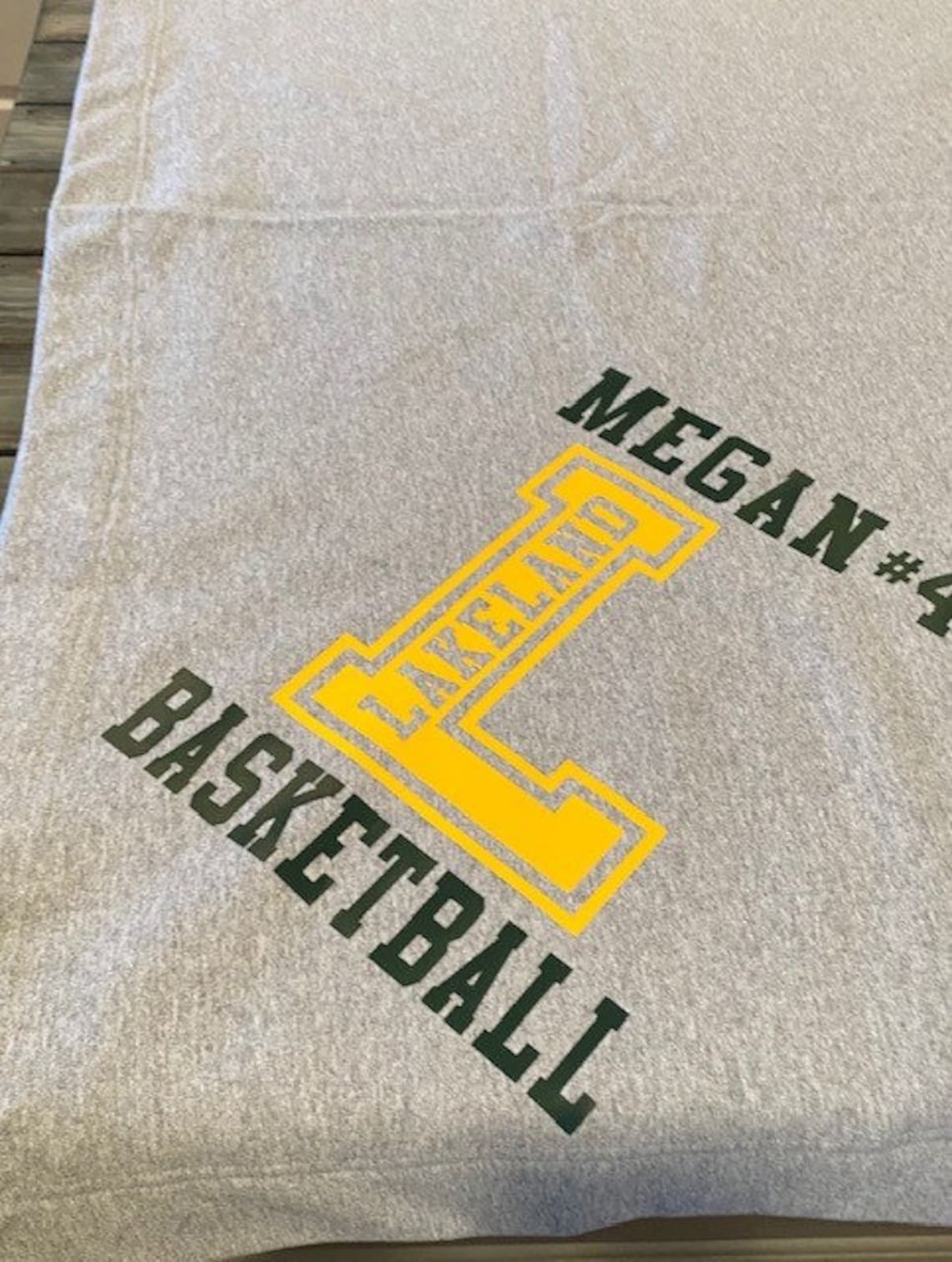 Personalized Basketball Blanket Team Blanket Sports Blanket Etsy