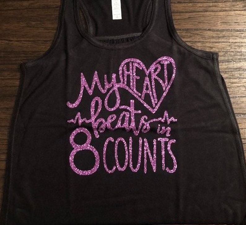 Jazz 8 Counts Tank Top Girls Dancewear Tap Dance Tank Top Dance Shirts for Girls Ballet