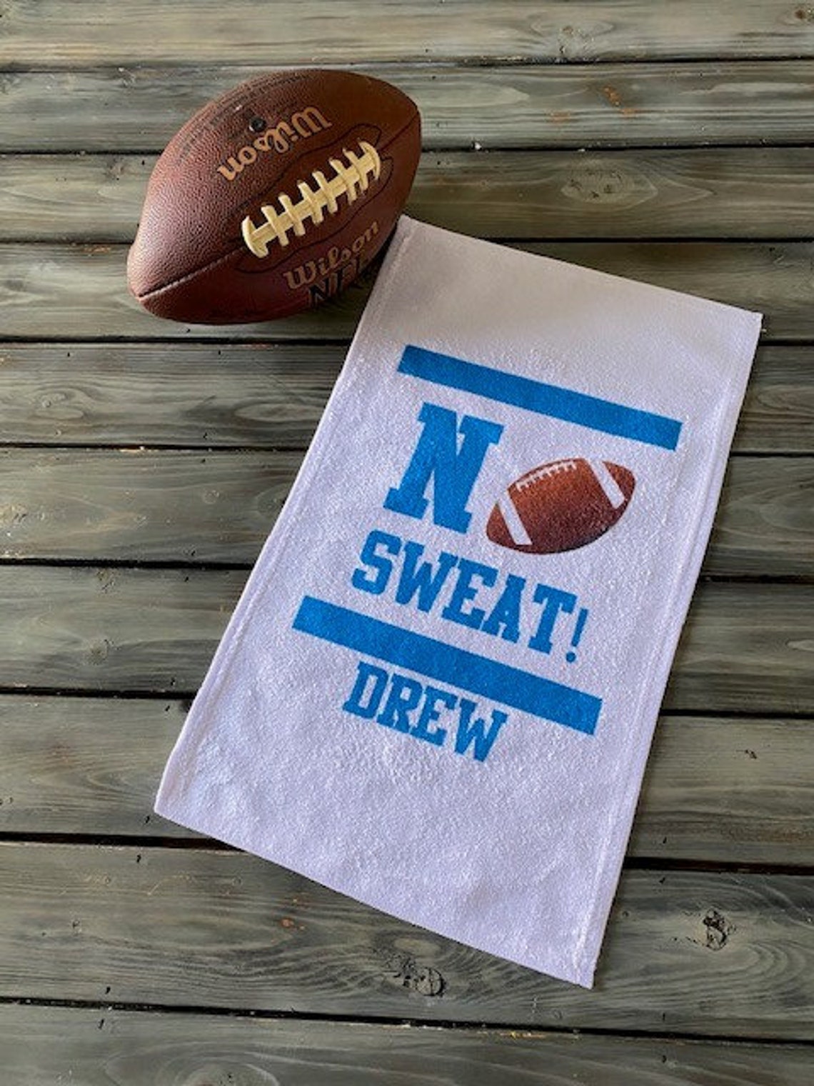 Football Towel Custom Gym Towel Personalized Towel Rally Etsy