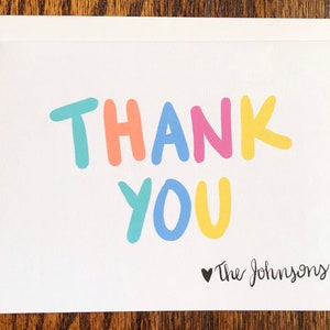 Custom Thank You Cards: Personalized A2 Cardstock Notes