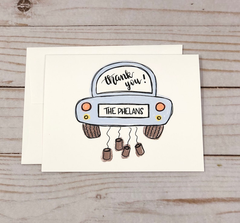 Wedding Thank You Cards Cute Thank You Notes | Etsy