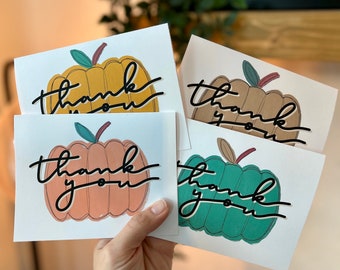 Fall Cards, Thanksgiving Cards, Thank You Cards, Fall Decor, Pumpkin Cards, Hello Fall