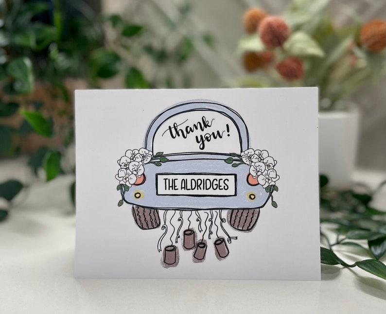 Wedding Thank You Cards, Personalizable Thank You Notes image 2