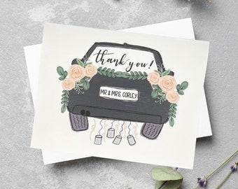 Wedding Thank You Cards, Personalizable Thank You Notes