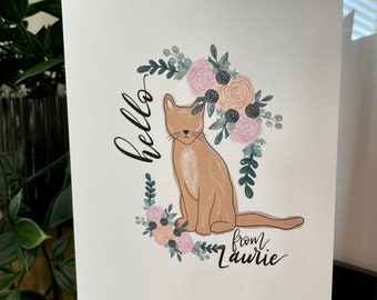 Just Because Cards, Hello Cards, Cat Cards, Cards for Cat Lovers