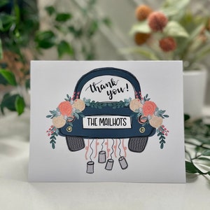 Wedding Thank You Cards, Personalizable Thank You Notes image 2