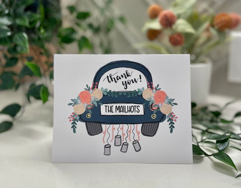 Wedding Thank You Cards, Personalizable Thank You Notes image 2