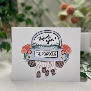 Wedding Thank You Cards, Personalizable Thank You Notes image 2