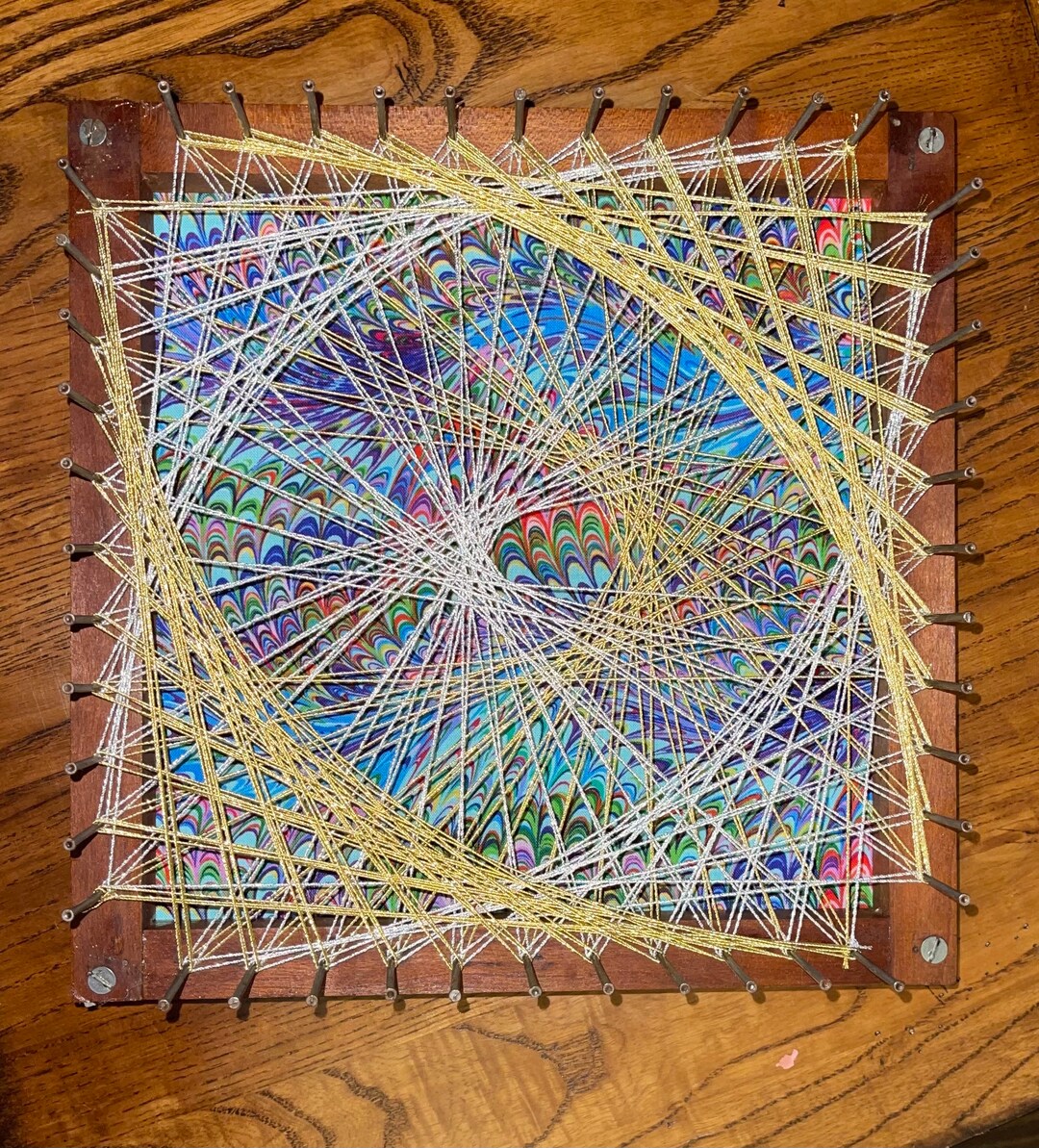 Handmade Groovy String Art Etsy