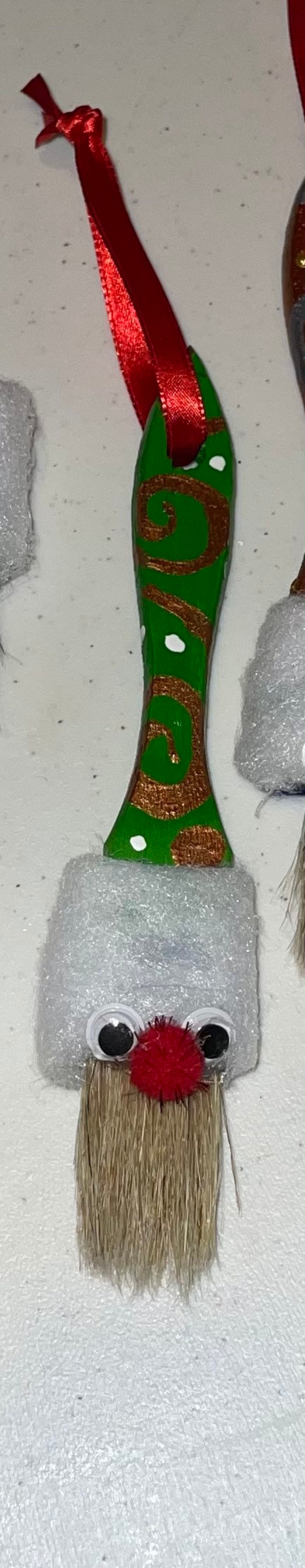 Hand Painted Paintbrush Gnomes Elves Ornaments Etsy