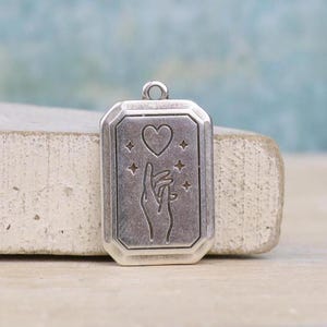 Ciondolo a mano - Ciondolo con carta - Ciondolo spirituale - Ciondolo simbolico - Accessori per la creazione di gioielli fai da te - Qualità eccellente