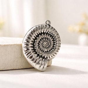Schelphanger-30 mm - antiek zilver - 1