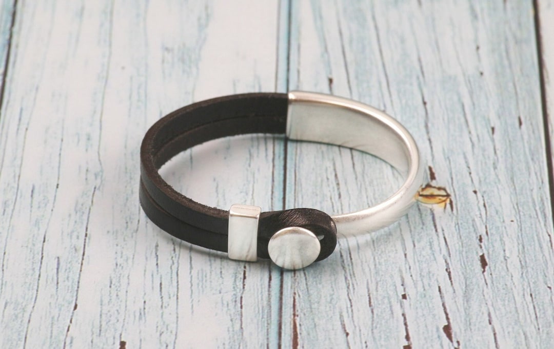 10mm Half Cuff Bracelet Silver Half Bracelet, Zamak Bracelet, Zamak