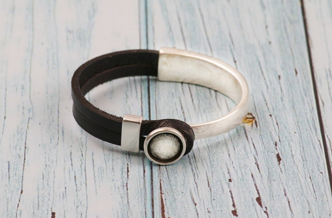 10mm Half Cuff Bracelet With Setting 12mm Silver Half Etsy