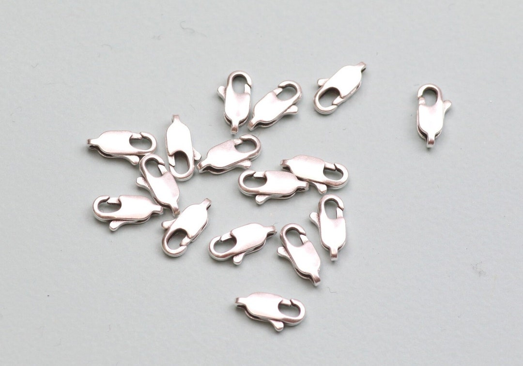 10mm Silver Plated Lobster Clasps lobster Clasp Jewelry Clasps, Metal Claspsnecklace Supplies