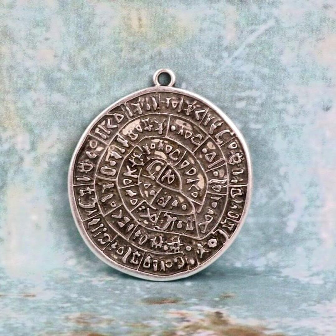 30 mm ファイストスの円盤ペンダント - 民族ペンダント - 古代ギリシャ