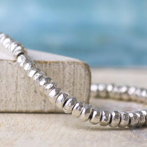 20 perline tubolari placcate argento antico, perline distanziatrici in metallo da 6 mm