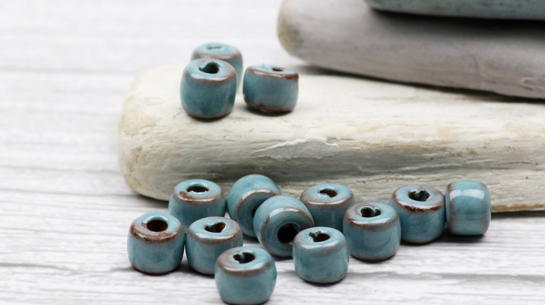 Oil Enameled Tube Beadbeads for Leather Cordmykonos Greek Etsy