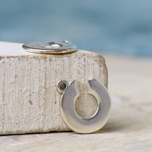 2 Handcuff  pendant- 12mm - Handcuff Charm, Necklace Bracelet Handcuff Connector-Qty 2