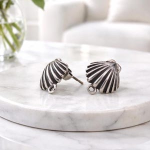 Pendientes de concha, accesorios para pendientes - Cantidad: 1 juego