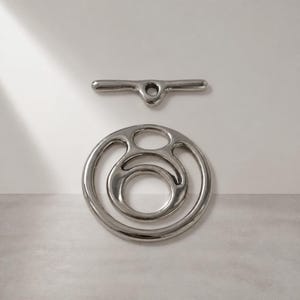 Cierre de palanca redondo--Palanca de zamak-Cierres-Accesorios de joyería-Elija el color-Cantidad: 1 juego