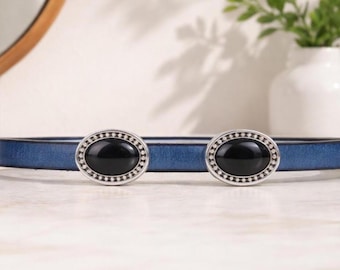 Oval Slider for 5mm Flat Leather Bracelet Findings-Qty 1